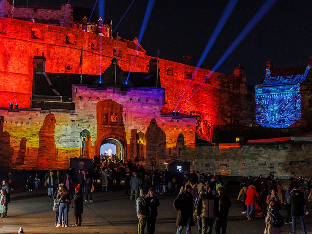 Castle of Light illuminates the night sky as all new storytelling projections unveiled at Edinburgh Castle