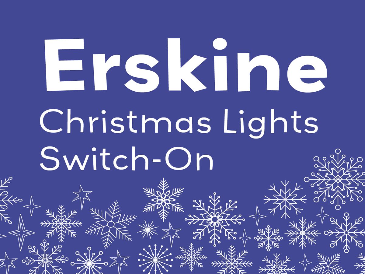 Erskine Christmas Lights Switch On