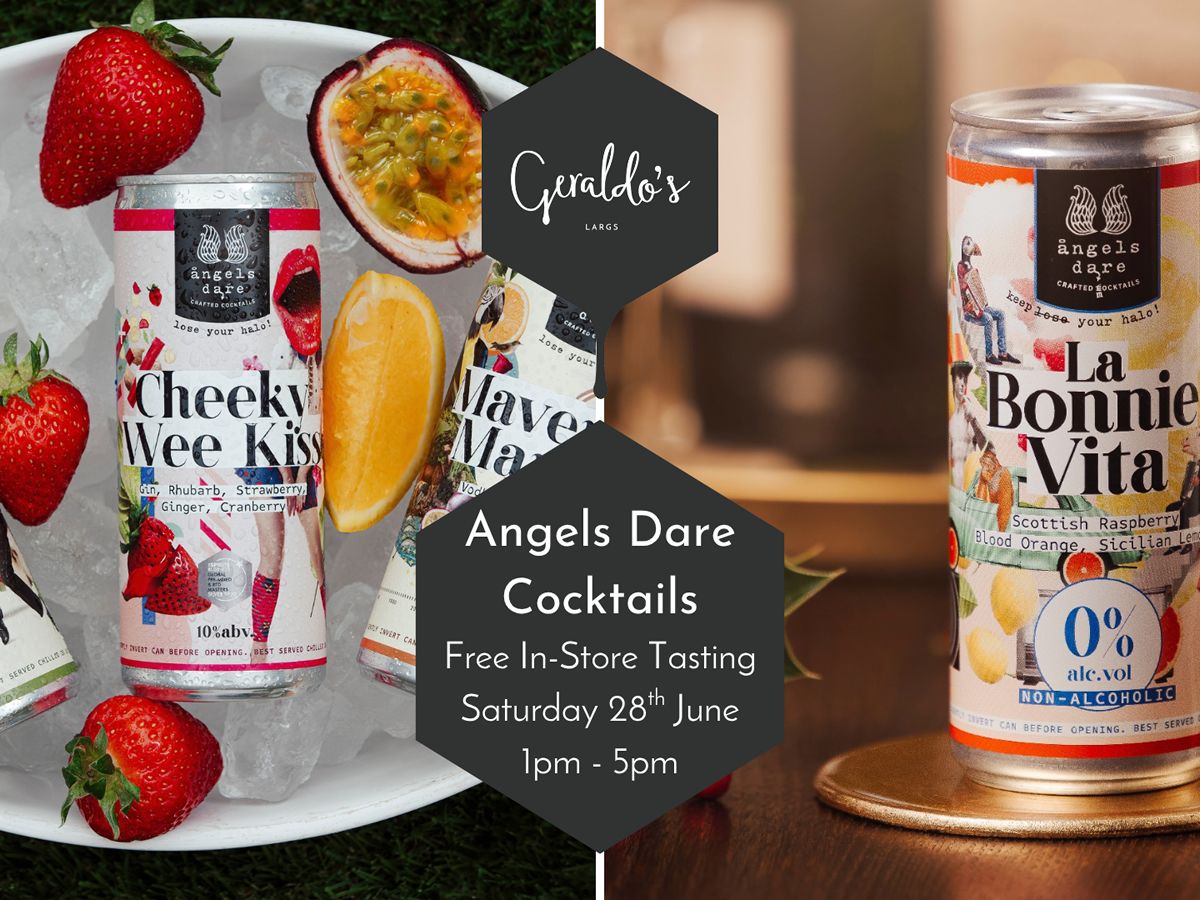 FREE Tasting With Angels Dare Cocktails