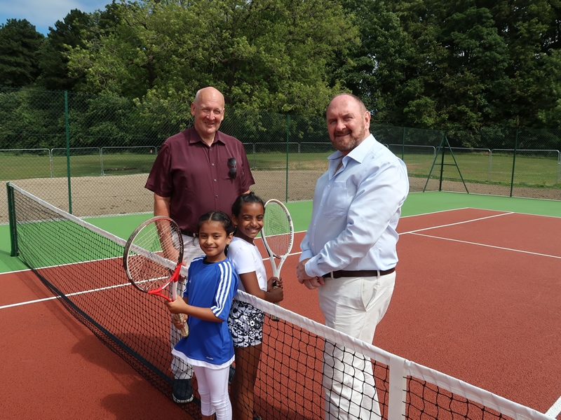 New tennis courts served up for Rouken Glen Park