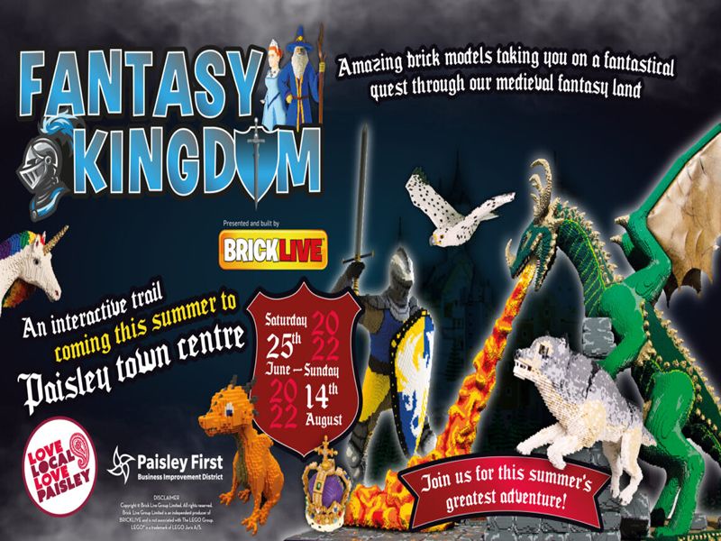 BRICKLIVE Fantasy Kingdom launches in Paisley town centre this weekend!