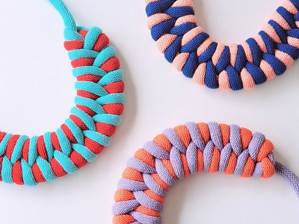 Textile Knotted Necklace workshop