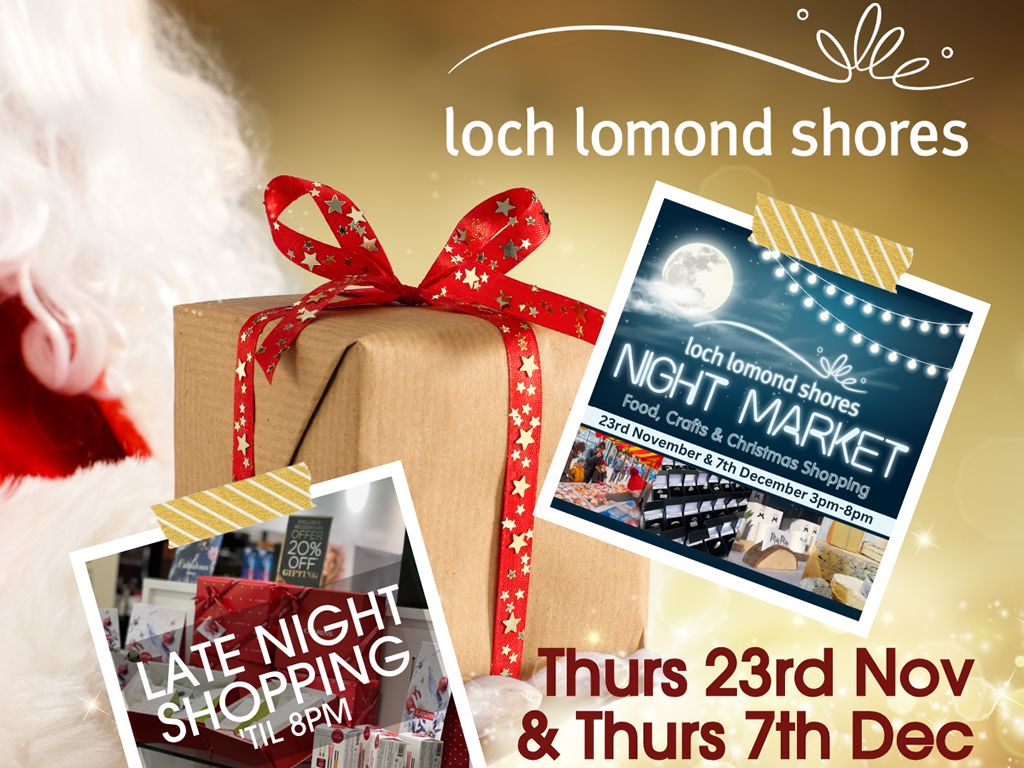 Loch Lomond Shores announces night time festive shopping fun