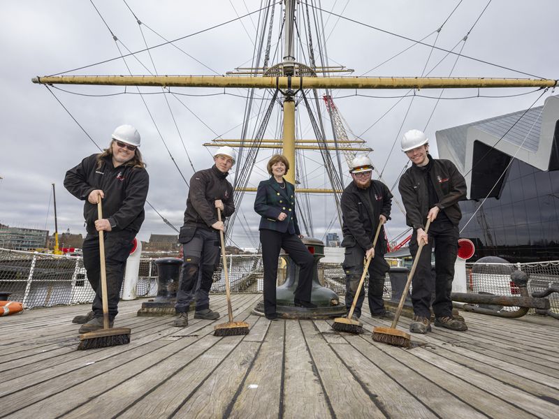 Funding pays for essential work on vessel as it celebrates 30 years in Glasgow