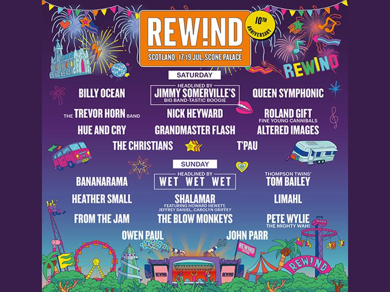 Rewind Scotland 2020 Line Up