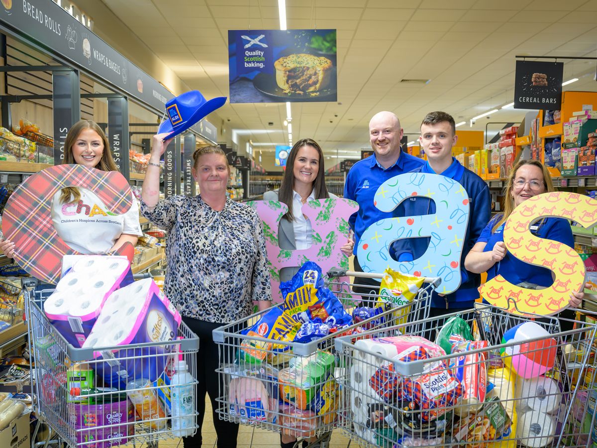 Motherwell shopper scoops cash for CHAS in Aldi Supermarket Sweep