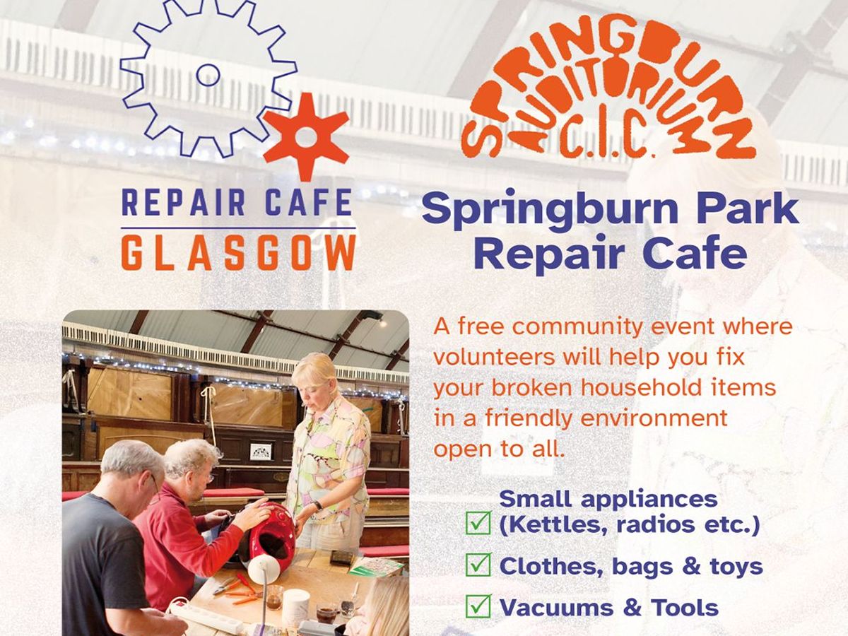Springburn Repair Cafe - FREE