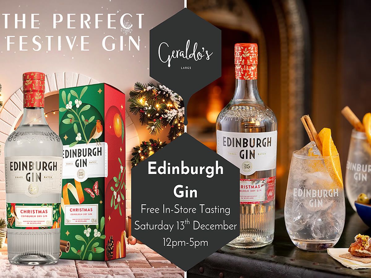 FREE Edinburgh Christmas Gin Tasting