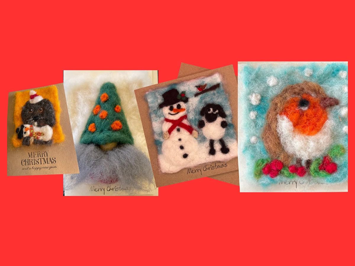 Christmas Needle Felting Workshop on Falkland Estate