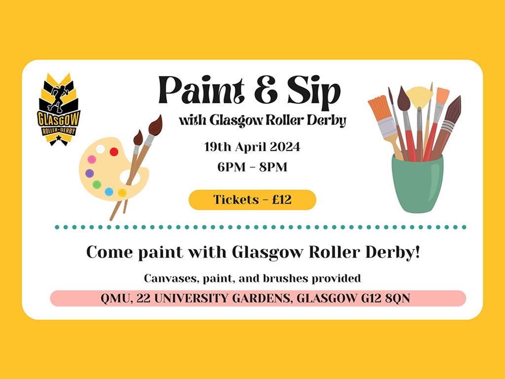 Paint & Sip with Glasgow Roller Derby