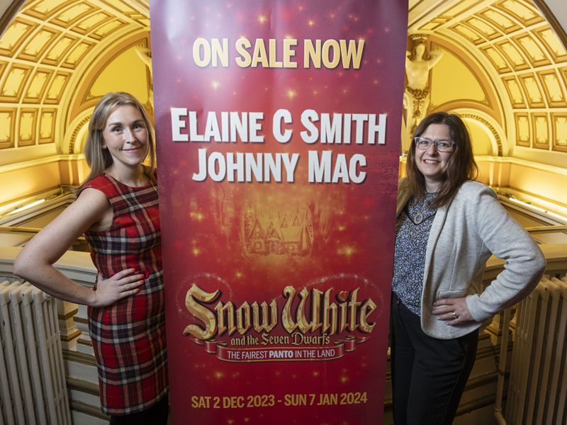 Suzanne McLellan (Head of Sales and Development at The King’s Theatre, Glasgow) and Liana Canavan (Sales & Marketing Director of Cala Homes (West))