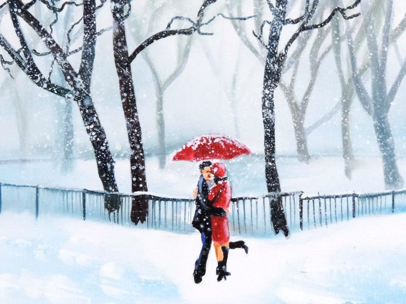 PopUp Painting! Sip and Paint Gordon Bruce’s Winter Couple