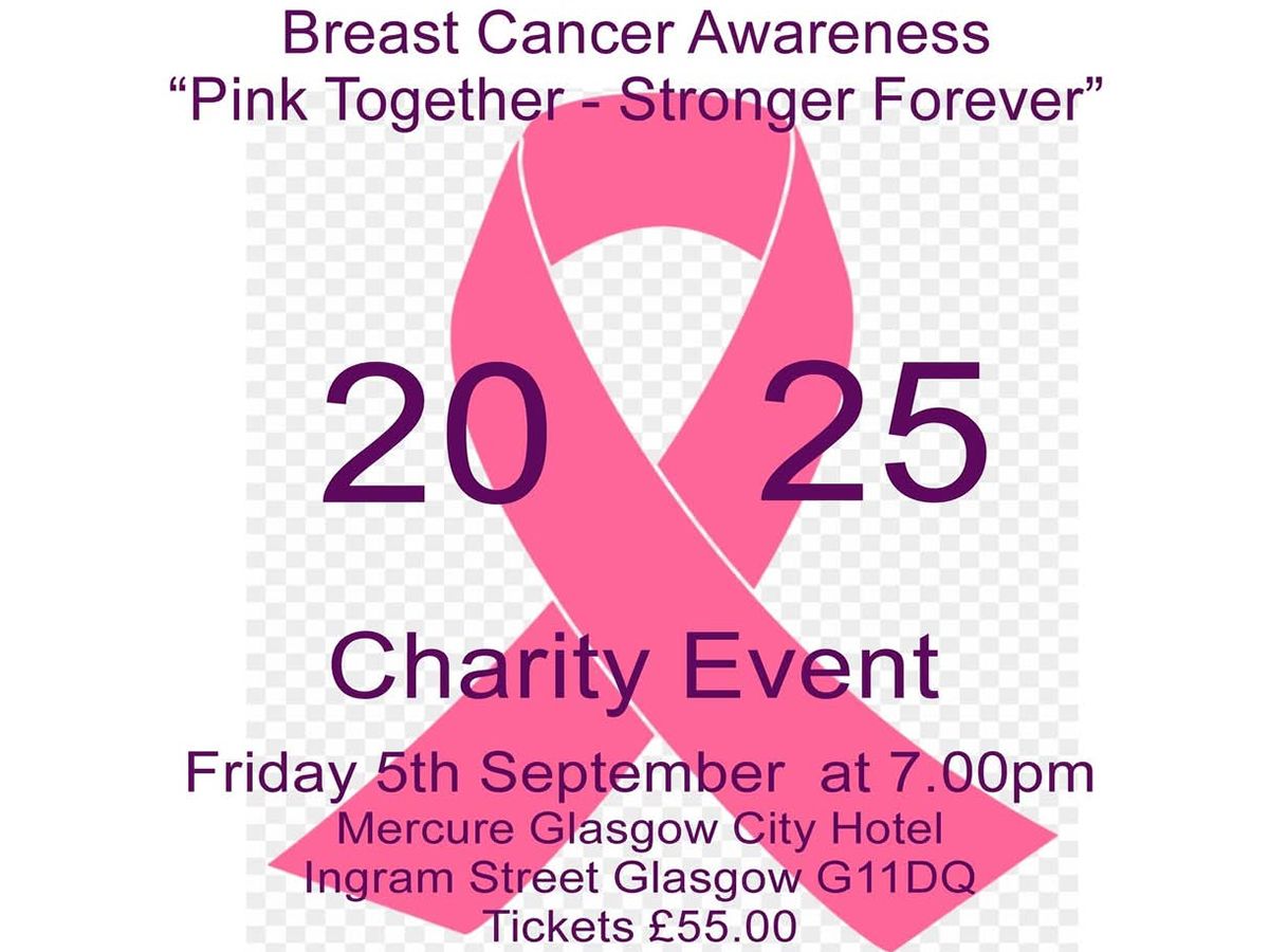 Breast Cancer Charity Event Pink Together Stronger Forever