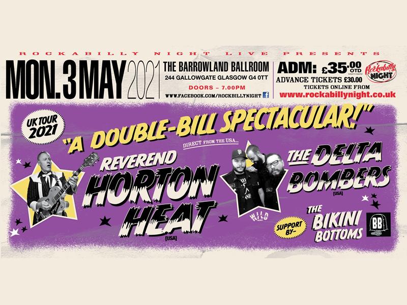 Reverend Horton Heat & The Delta Bombers Double Bill - CANCELLED