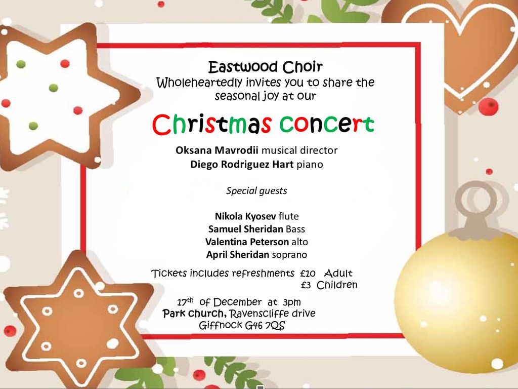 Eastwood Choir Christmas Concert