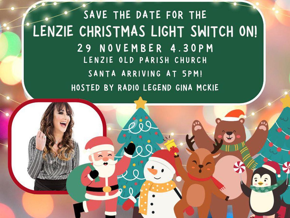 Lenzie Christmas Lights Switch On