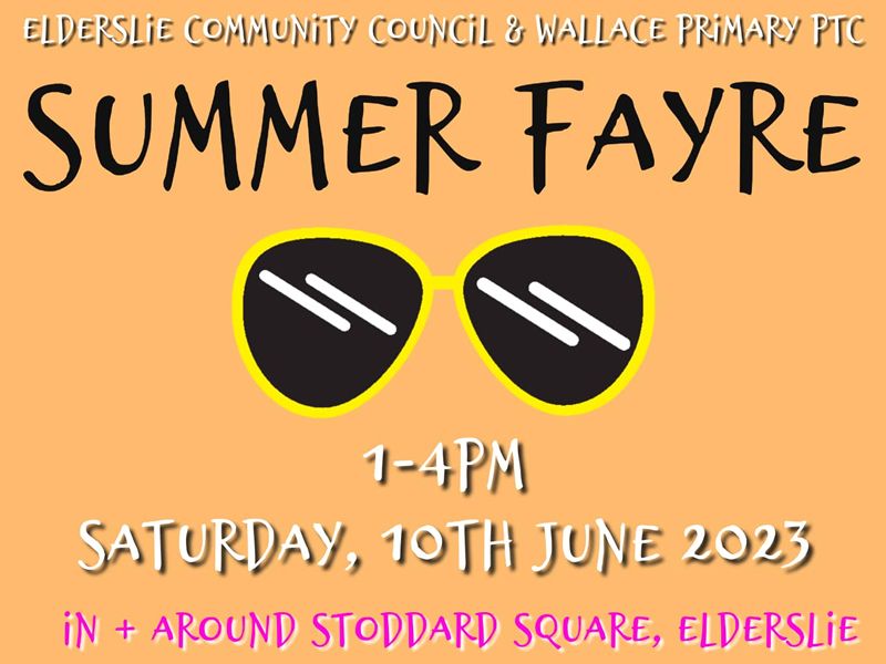 Elderslie Community Council & Wallace Primary PTC Summer Fayre