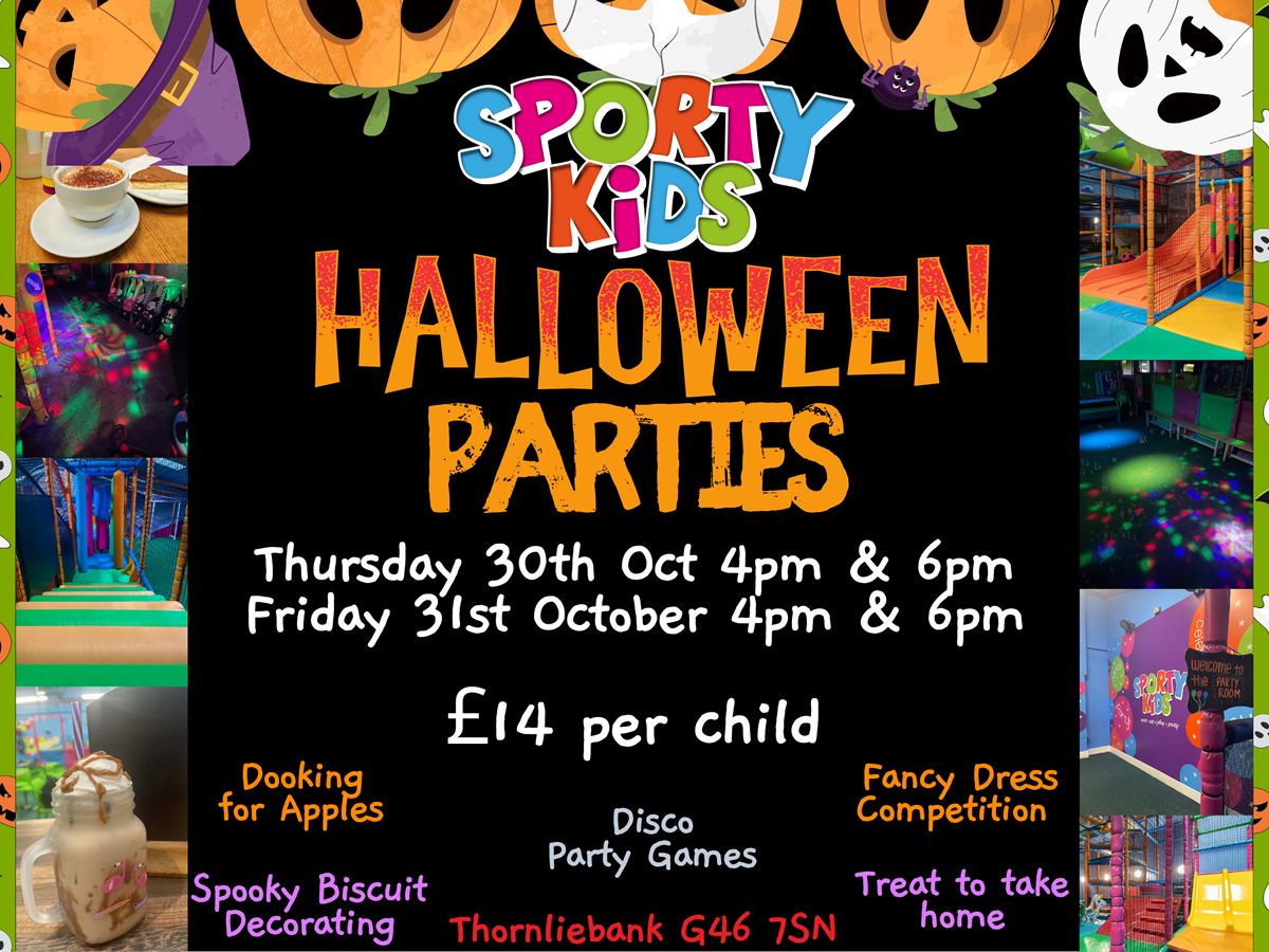 Sportykids’ Halloween Parties