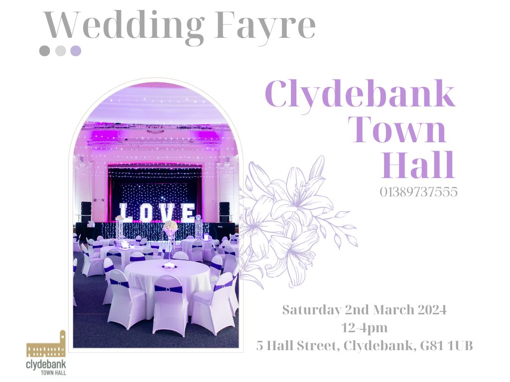 Clydebank Town Hall Wedding Fayre