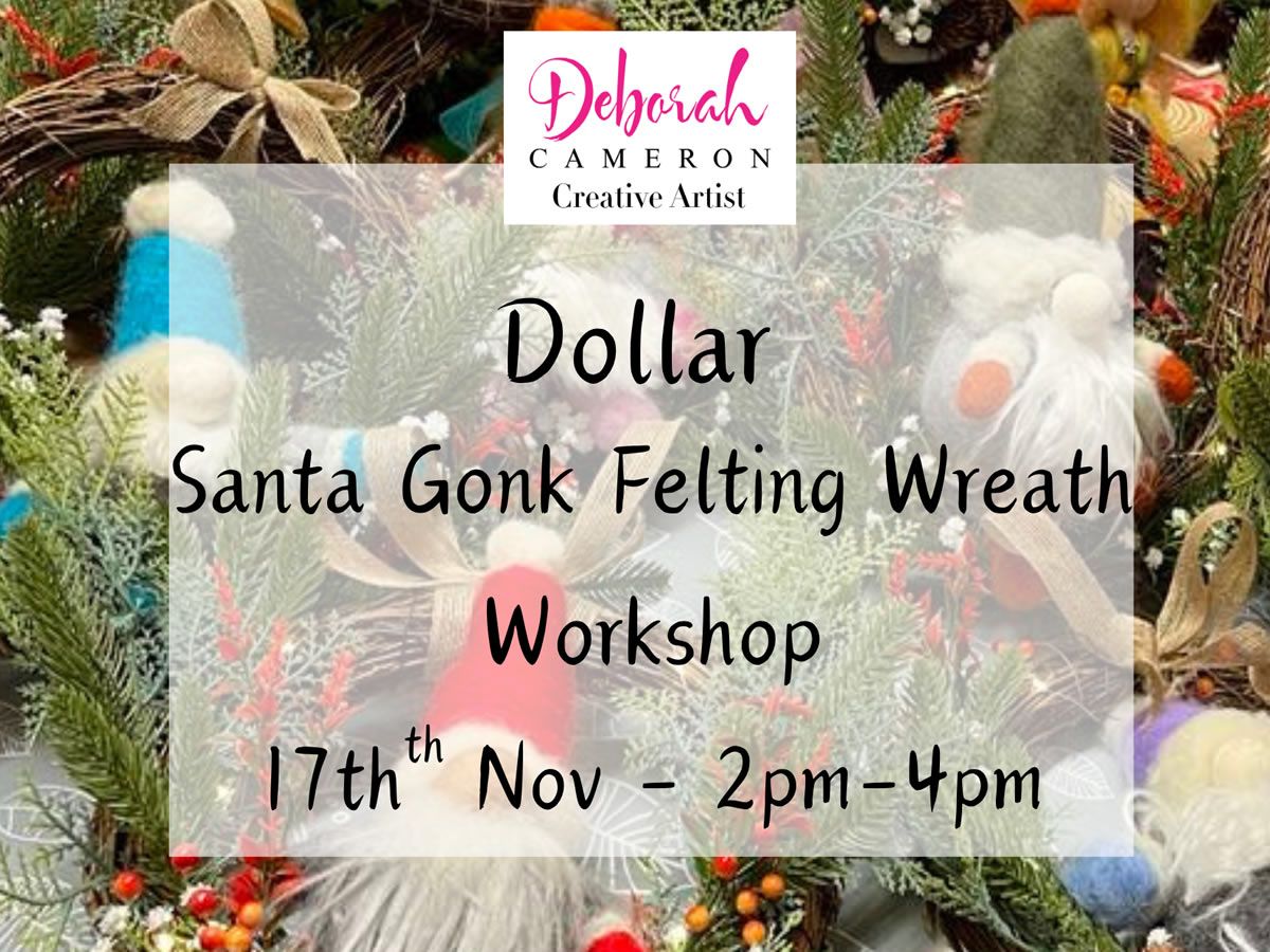 Dollar Festive Felting Wreath Workshop