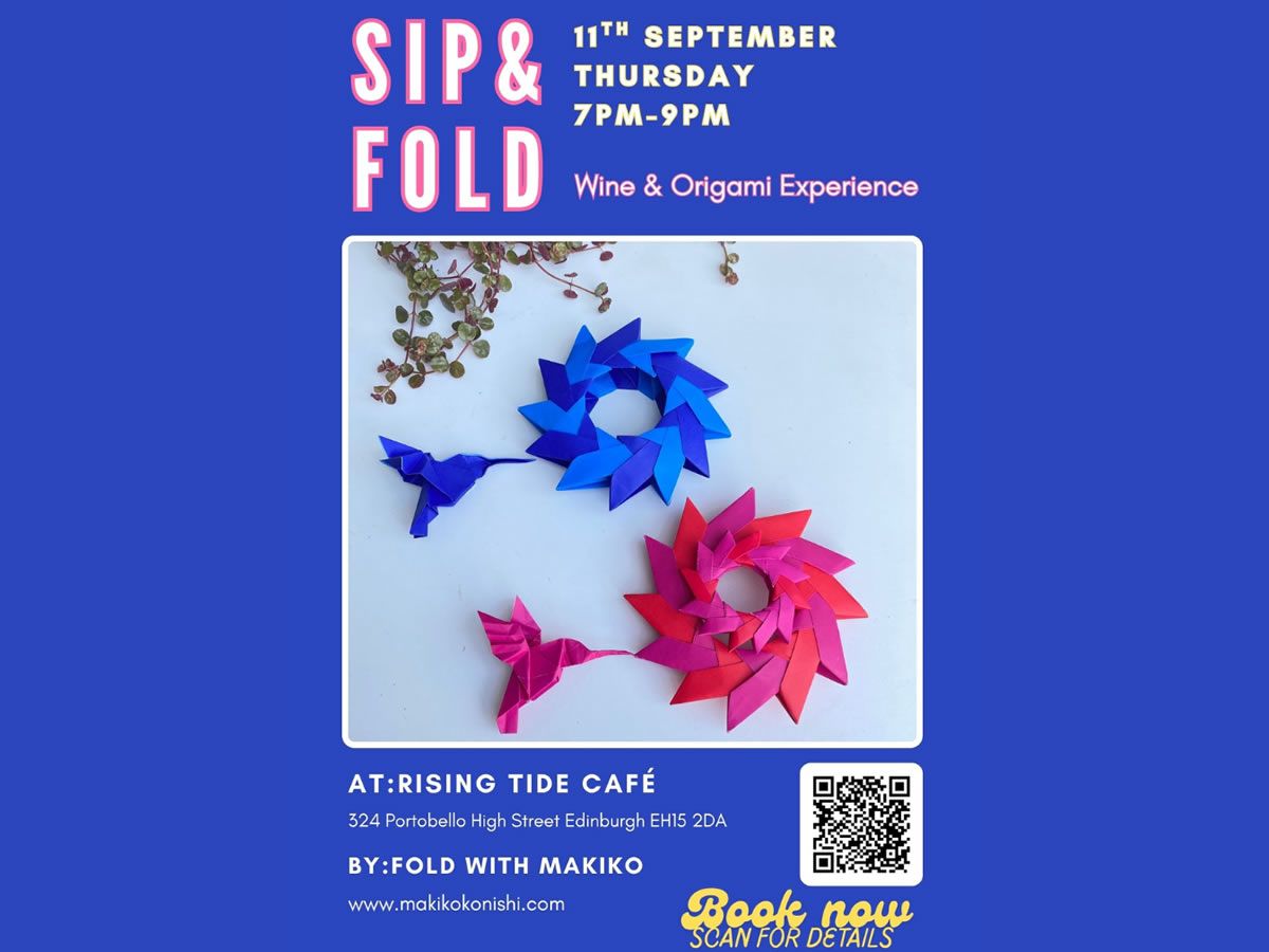 Sip & Fold: A Mindful Origami & Wine Experience