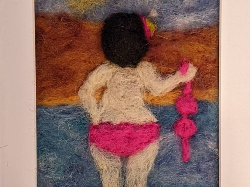 Needle Felting: Create a framed picture