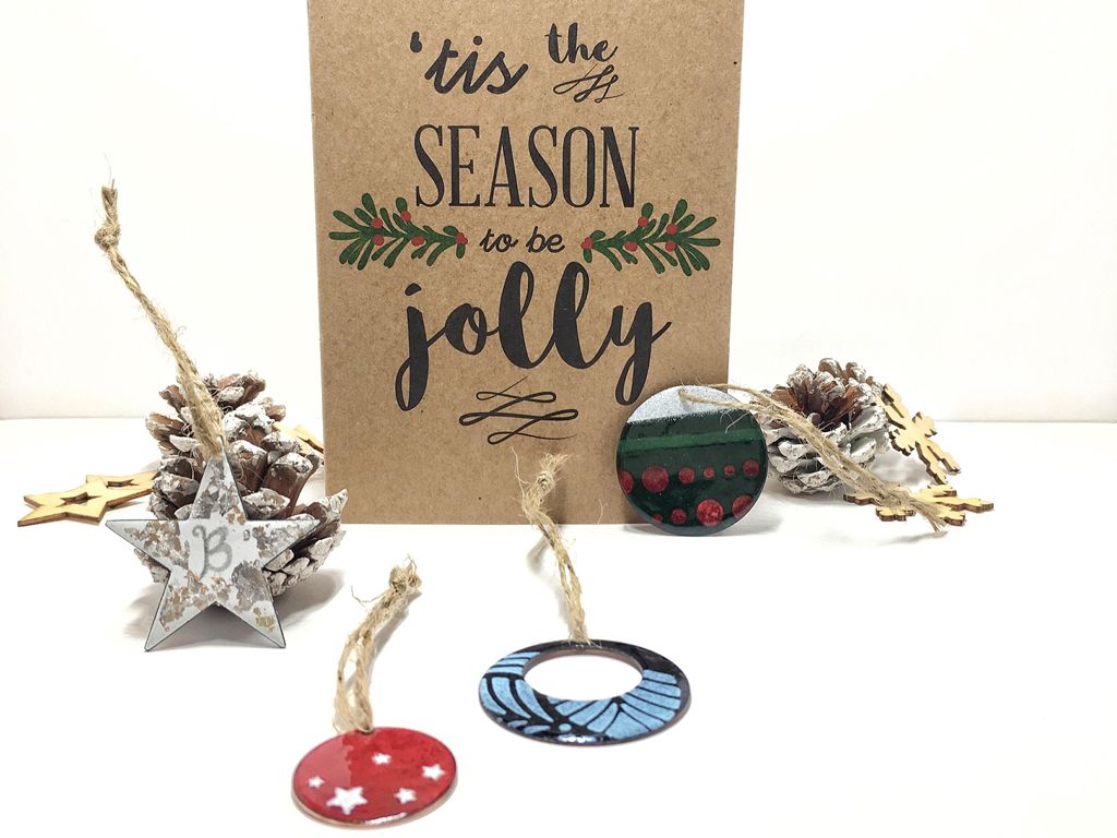 Make Your Own Enamel Christmas Decorations