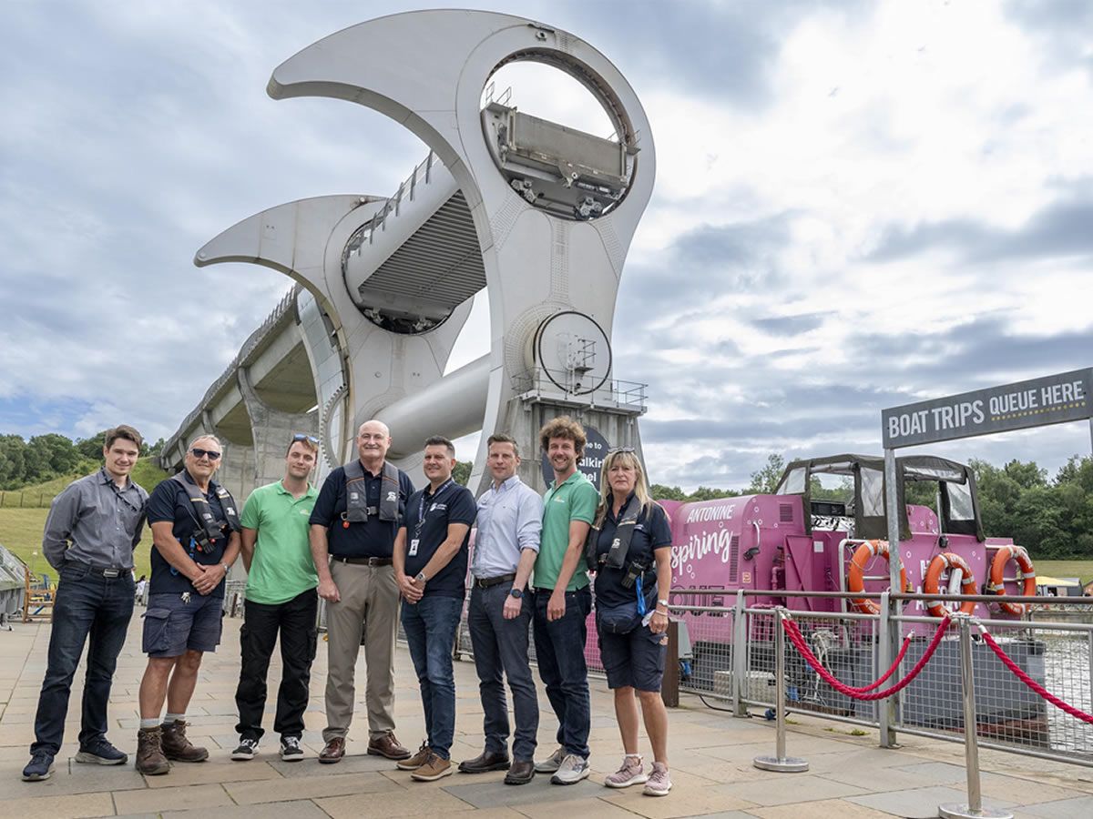 Electric Boat Launch Event at the Falkirk Wheel