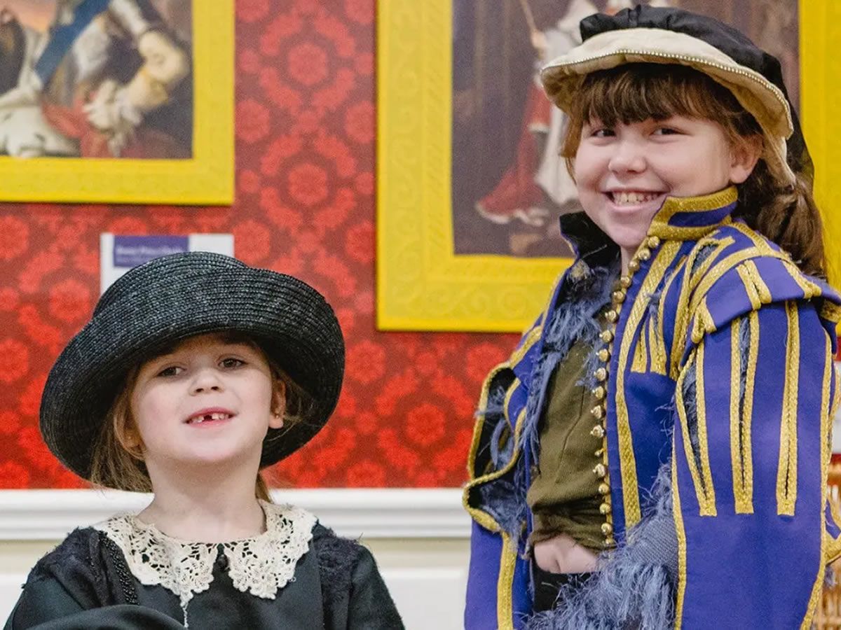 Costume at court: Family dressing up