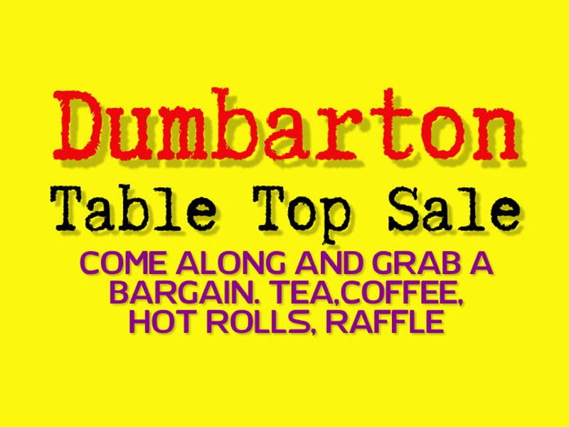 Dumbarton Table Top Sale