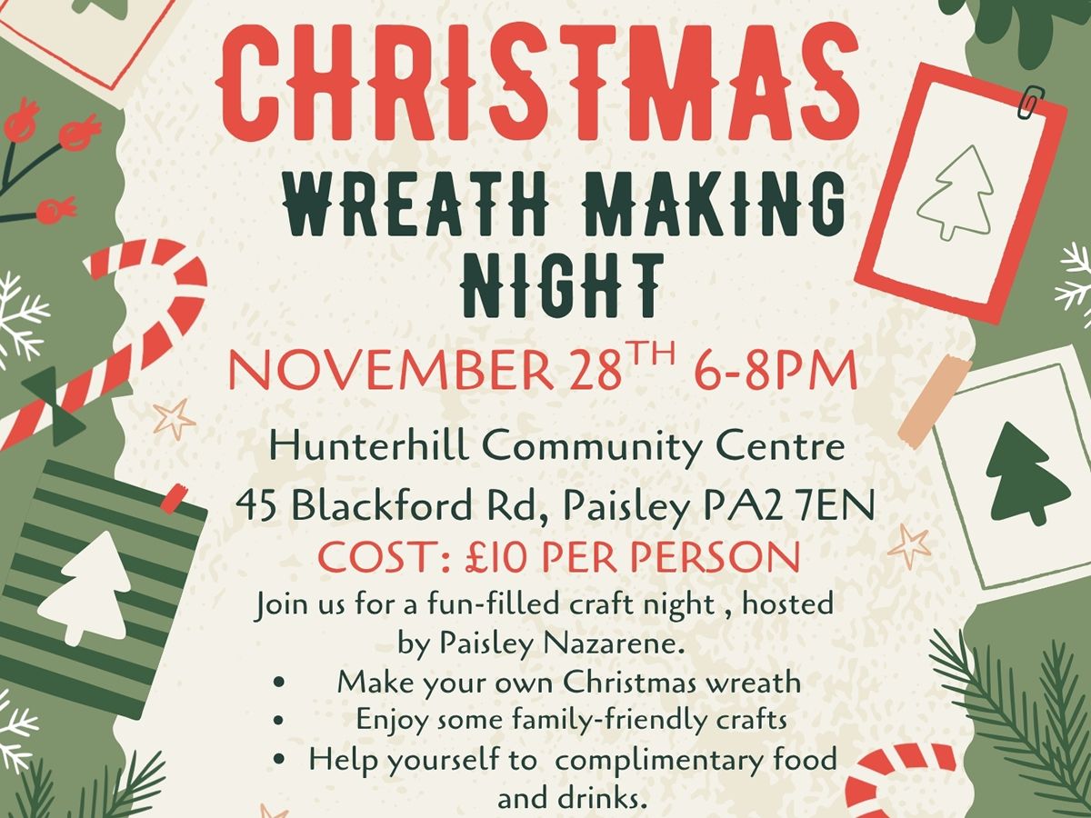 Christmas Wreath Making and Craft Night