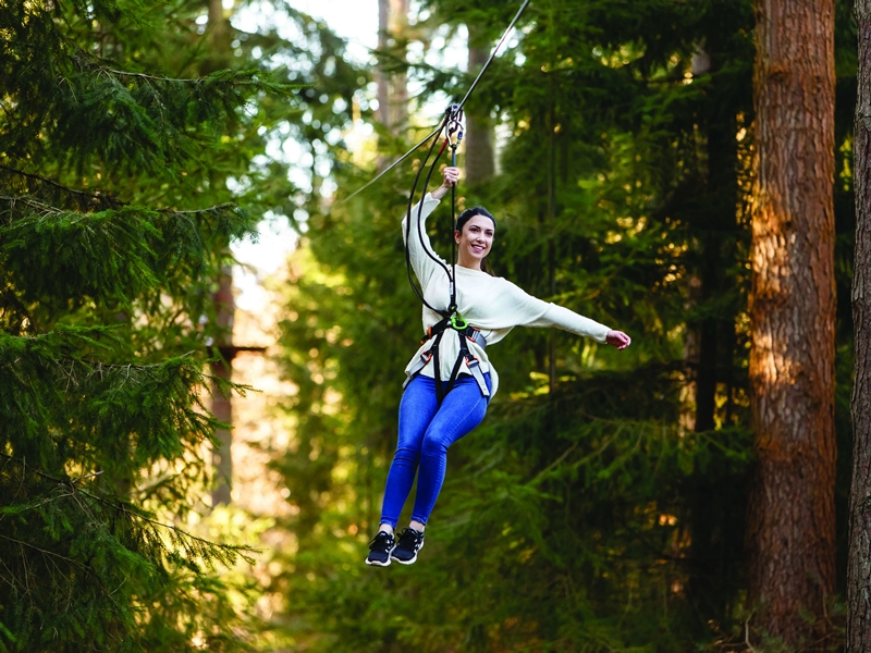 Swing into Spring at Go Ape in Scotland