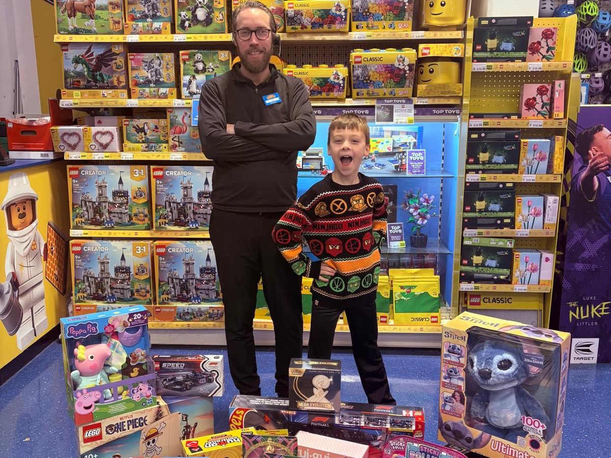Christmas has come early! Glasgow youngster wins the entire DreamToys list in national competition