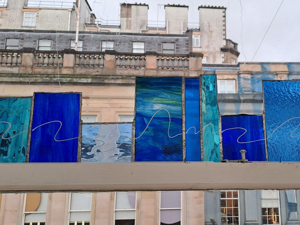 Documentation of Dancing Wave: Longest Mural in Glasgow