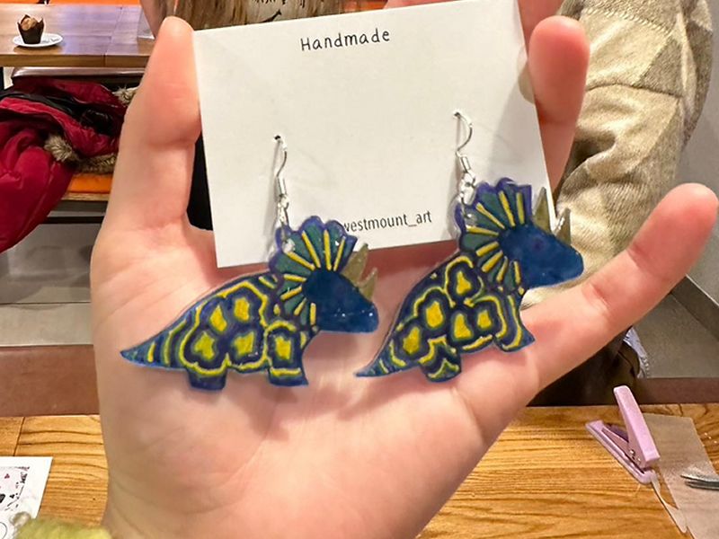 Glasgow Shrinky Dink Earring Making