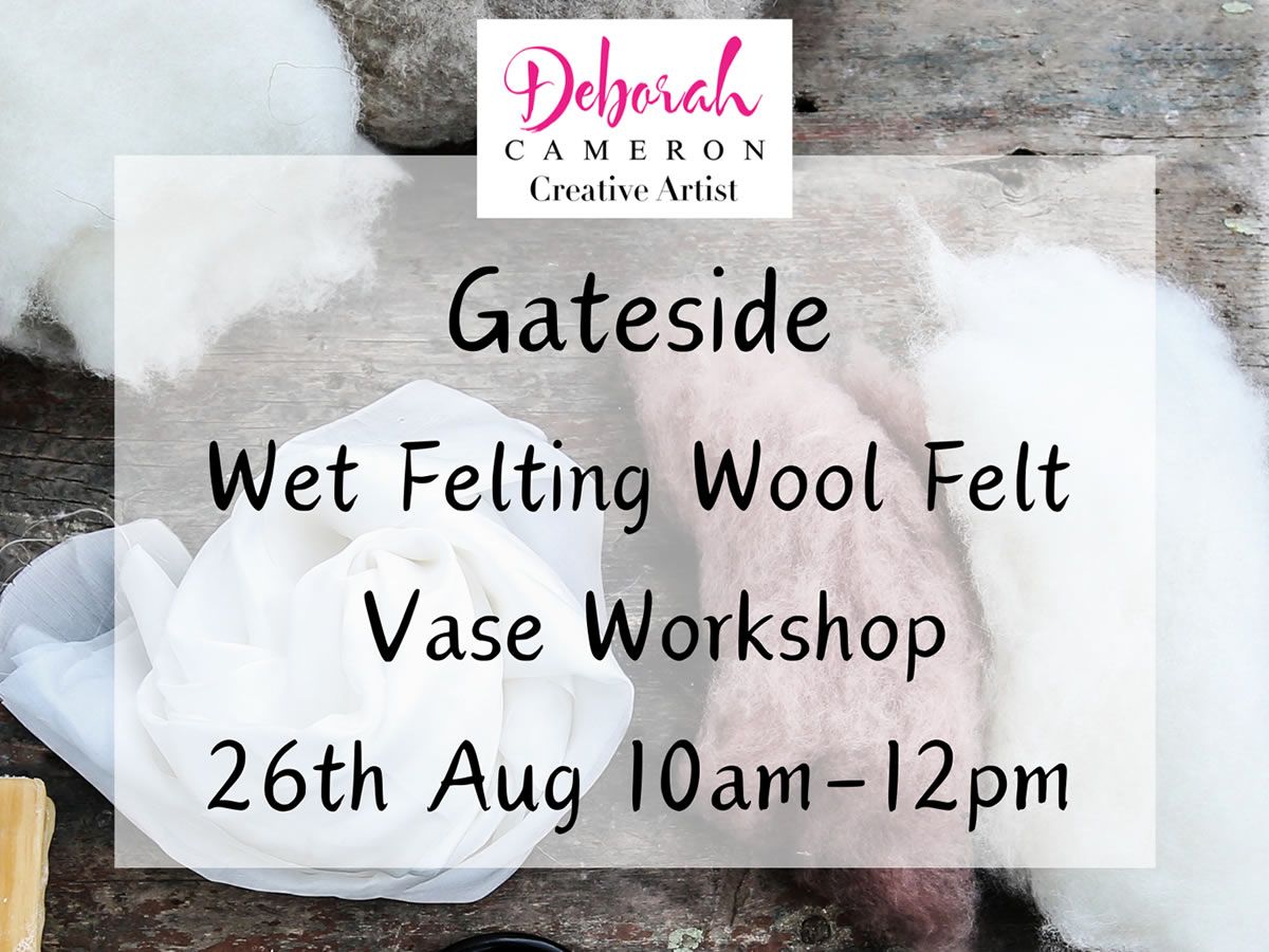 Wet Felting Wool and Fibers Creative Workshop For Adults