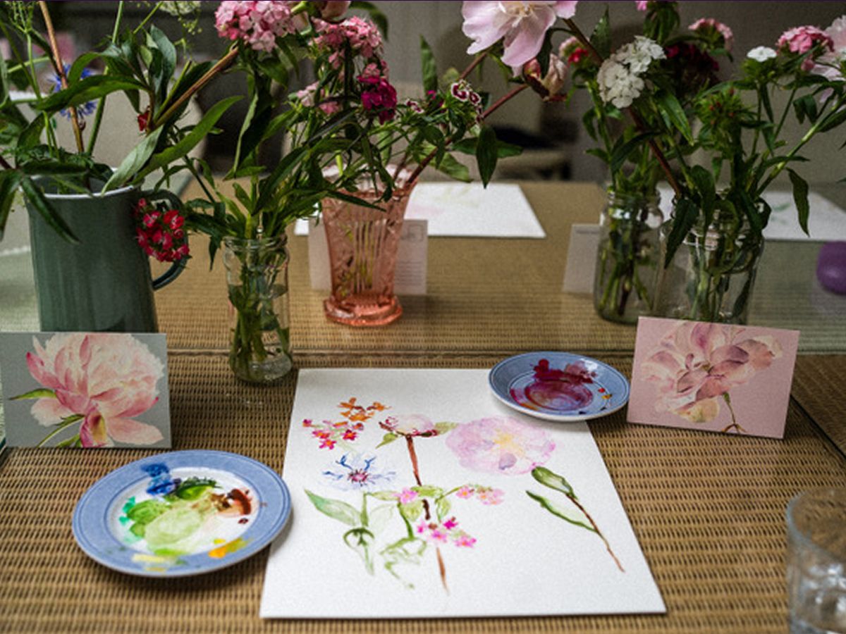 Painting Florals Workshop with Clare Robinson