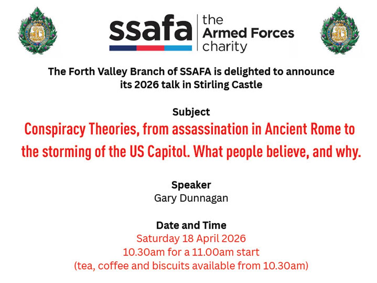 SSAFA Fundraising Talk: Conspiracy Theories
