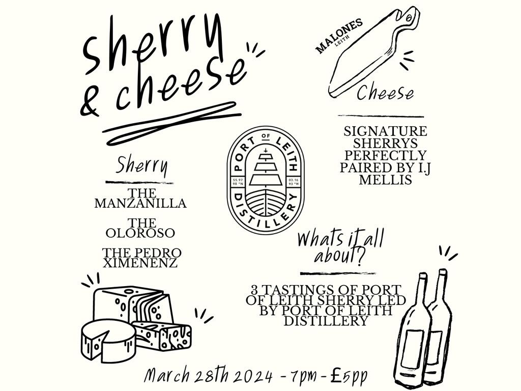 Sherry and Cheese Tasting with Port Leith
