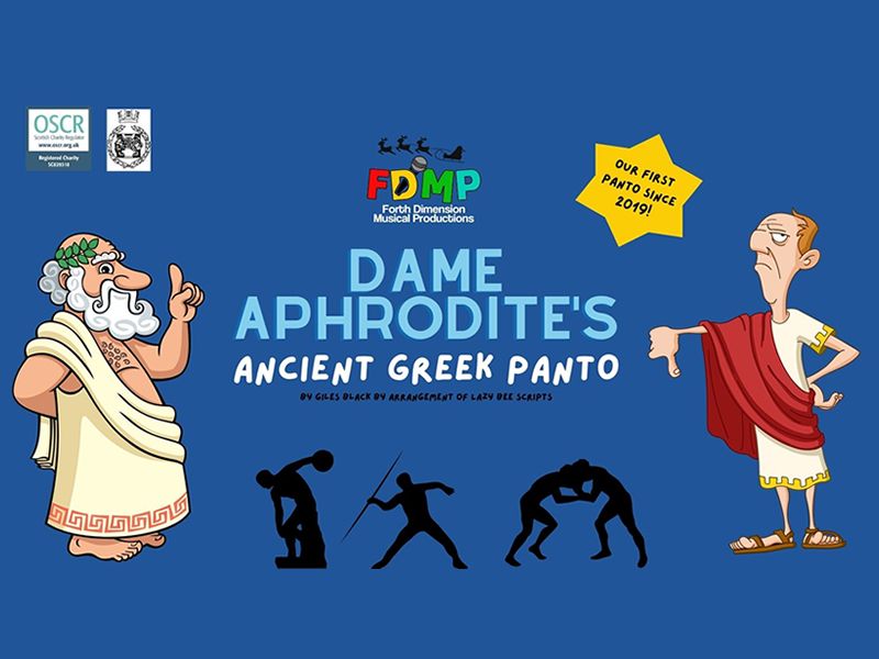 Forth Dimension Musical Productions present Dame Aphrodite’s Ancient Greek Panto
