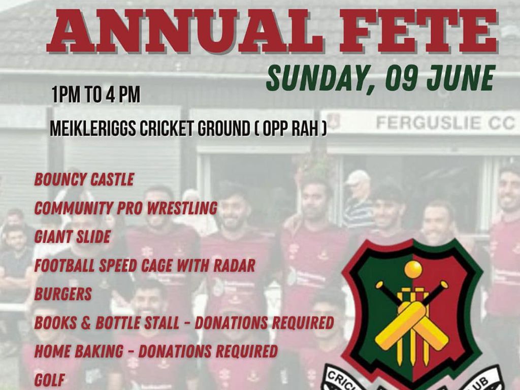 Ferguslie Cricket Club Summer Fete