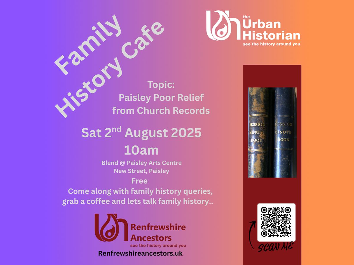 Family History Cafe: Paisley Poor Relief