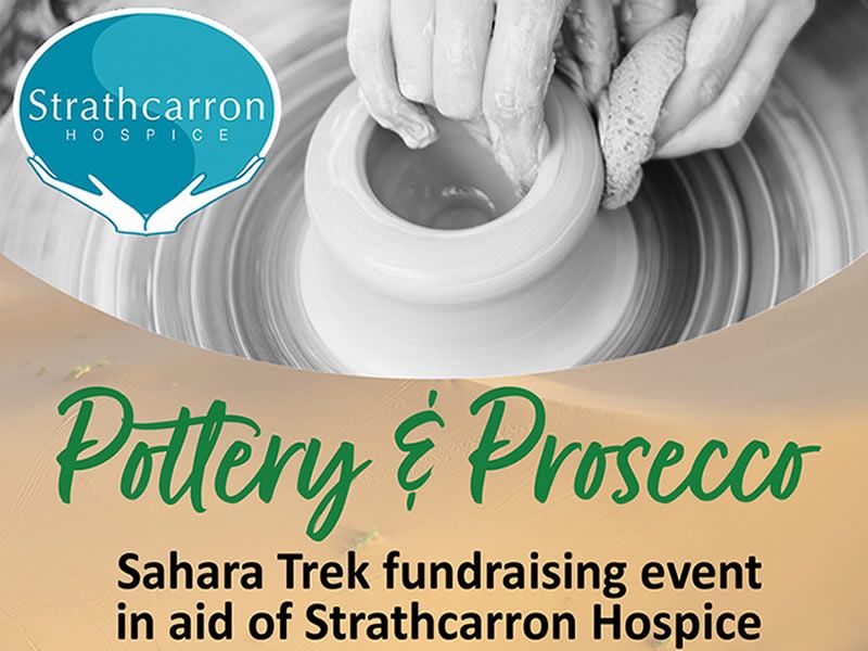 Pottery & Prosecco fundraising event for Strathcarron Hospice