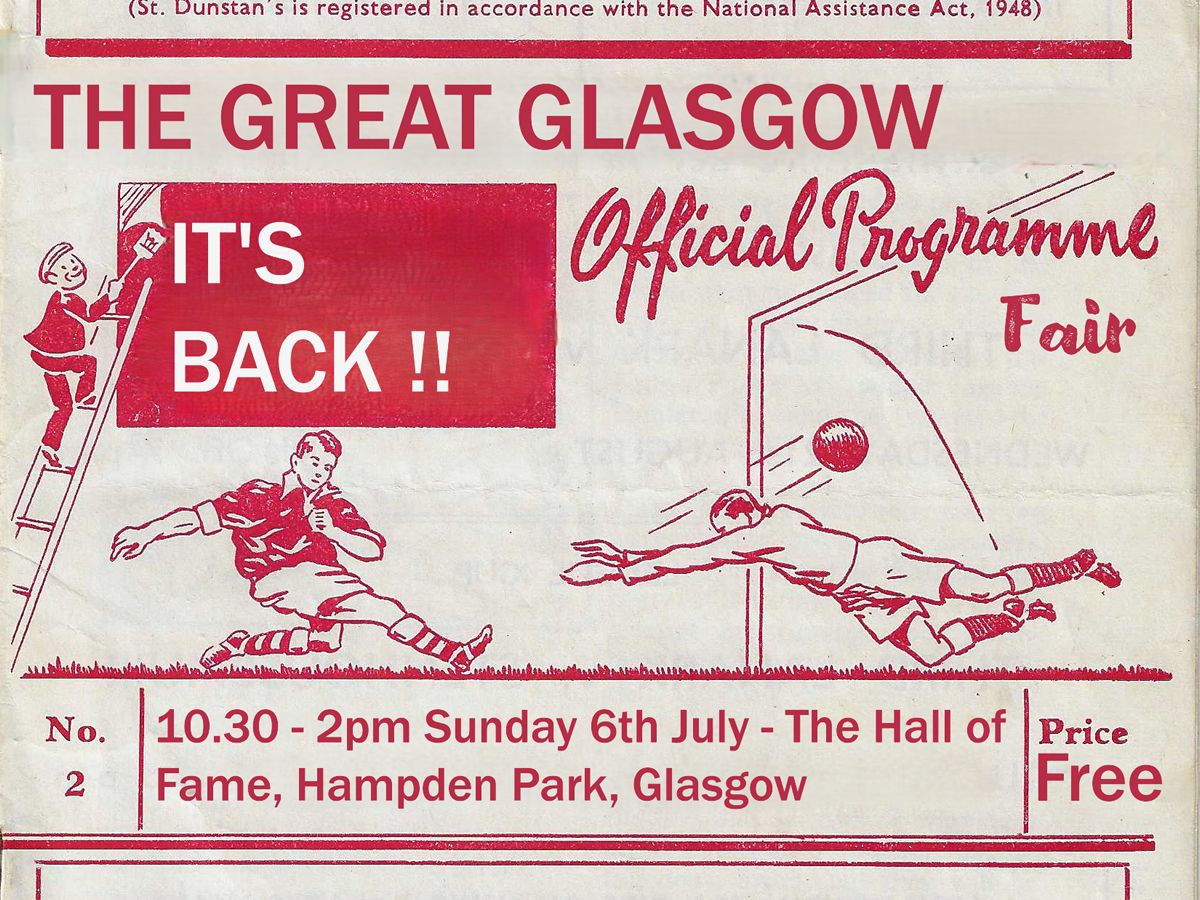 The Great Glasgow Football Programme And Memorabilia Fair