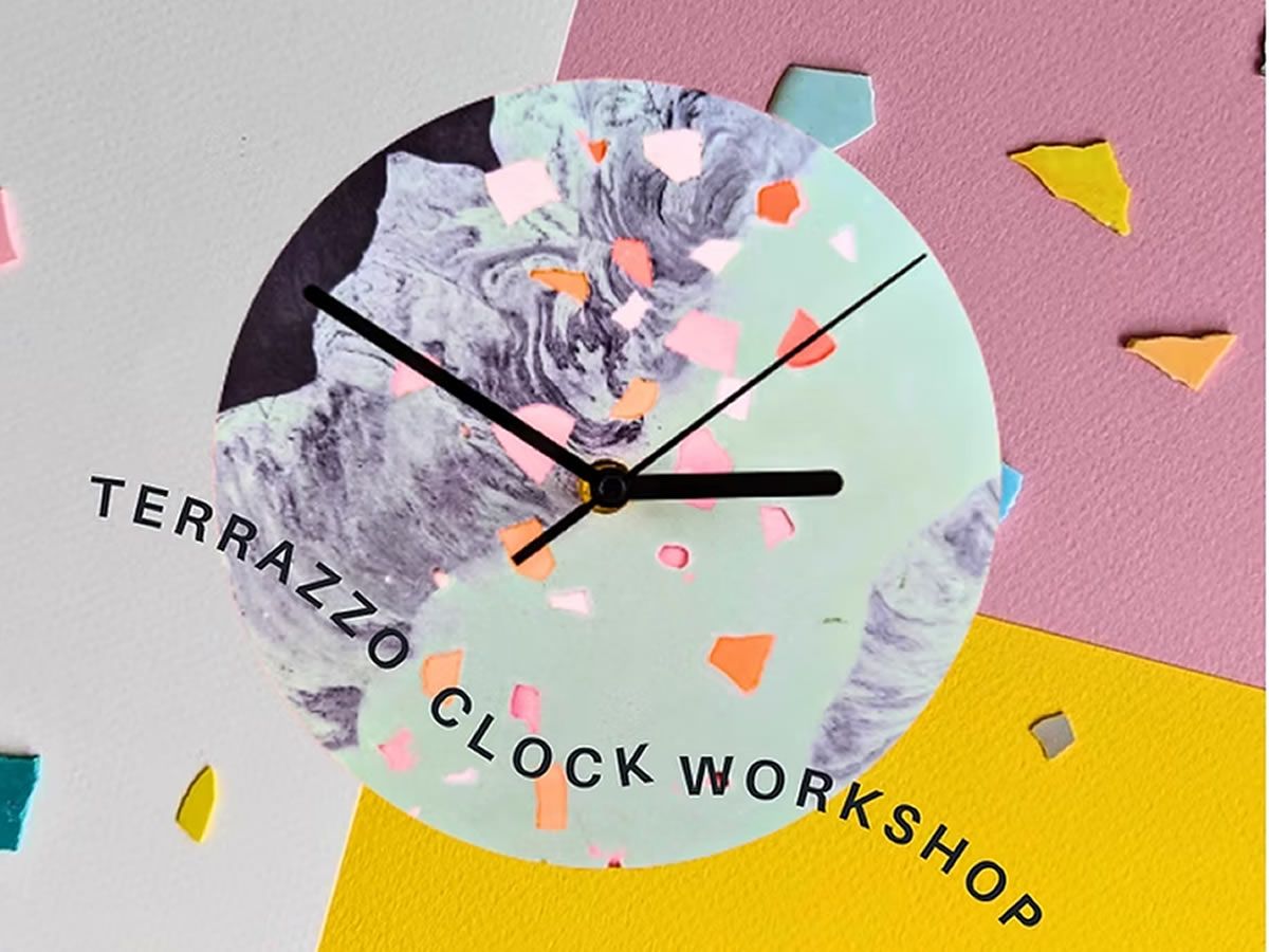 Eco-resin Terrazzo Clock