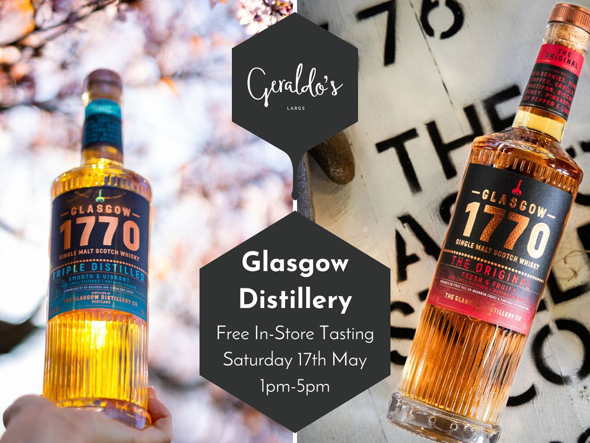 FREE World Whisky Day Tasting with Glasgow Distillery