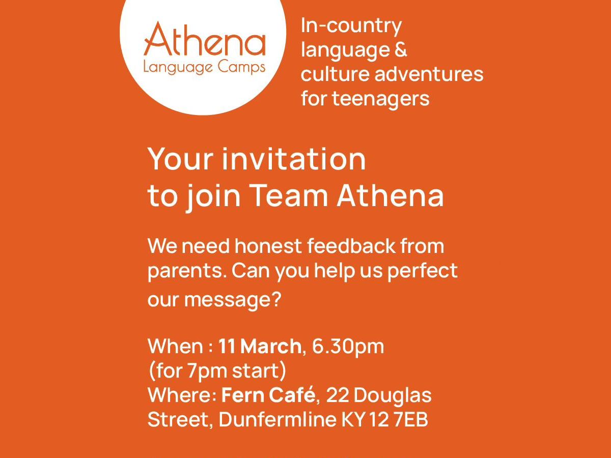 Athena Language Camp Info Evening