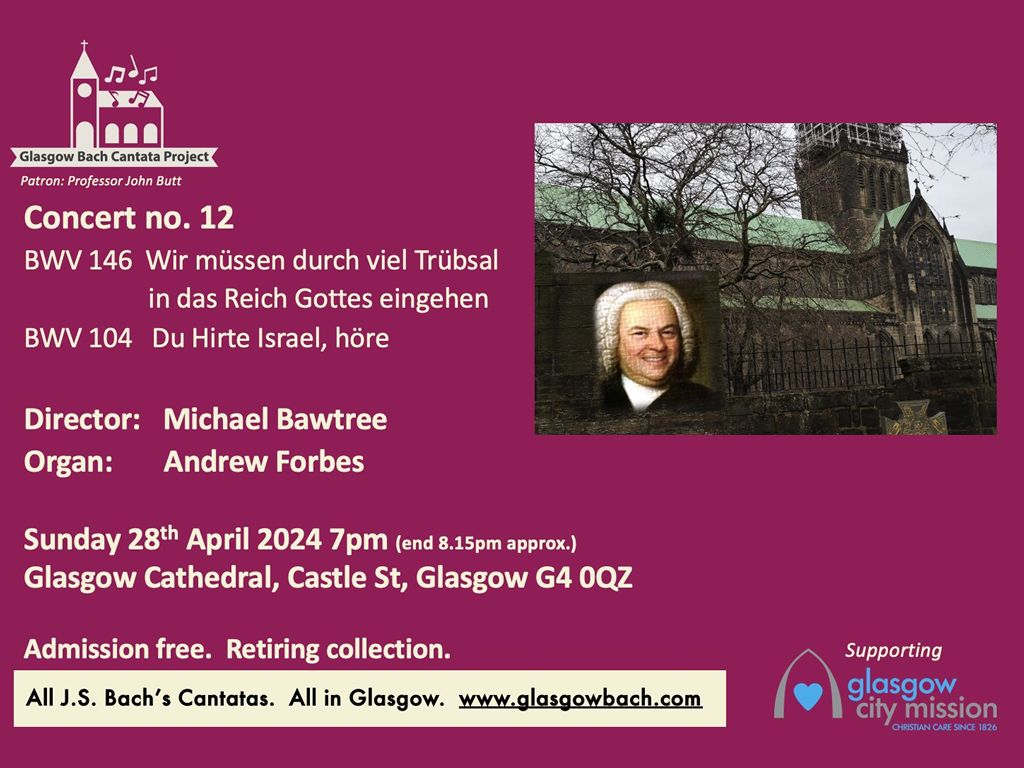 Glasgow Bach Cantata Project: Concert Number 12