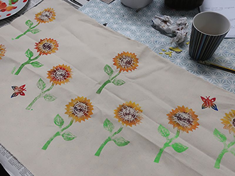 Teens Crafting: Stamp Making and Printing