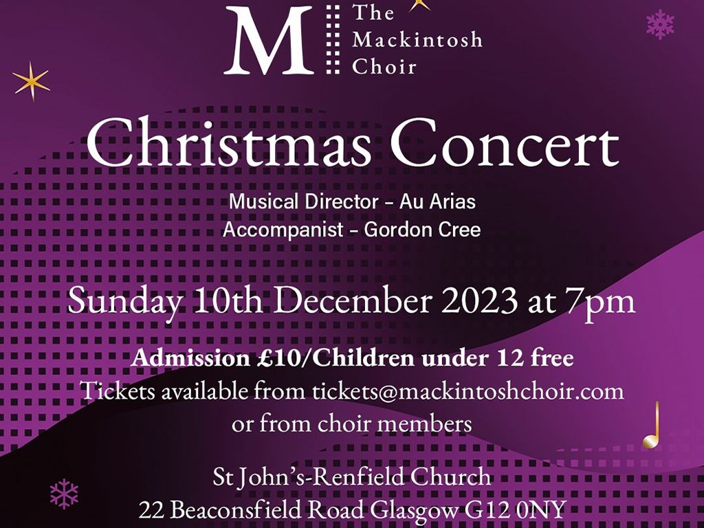 The Mackintosh Choir Christmas Concert